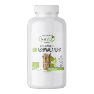 Ashwagandha BIO Adaptogen Żeń-Szeń Indyjski Stres 200 Tab NatVita 500mg — zdjęcie 1