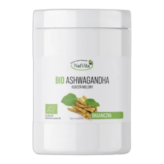 Ashwagandha BIO Mielona Żeń-Szeń Stres Lęk Depresja Certyfikat NatVita 400g — zdjęcie 1