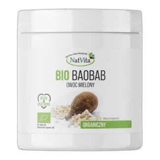 Baobab BIO Owoce Mielone Ekologiczny Błonnik Witamina C g NatVita 100 — zdjęcie 1