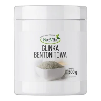 Bentonit Glinka Bentonitowa Bentonit Wapniowy Montmorylonit NatVita 500g — zdjęcie 1