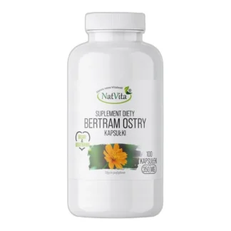 Bertram Ostry Zioło Św Hildegardy Depresja Krew 100 Kapsułek NatVita 350mg — zdjęcie 1