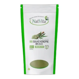Białko Konopne W Proszku Ekologiczne Z Konopi Organiczne 500g NatVita 50% — zdjęcie 1