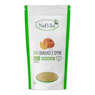 Białko z Dyni BIO Ekologiczne Białko Roślinne W Proszku 150g NatVita 60% — zdjęcie 1