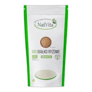 Białko z Ryżu Ryżowe BIO Ekologiczne Białko Roślinne 600g NatVita 85% — zdjęcie 1