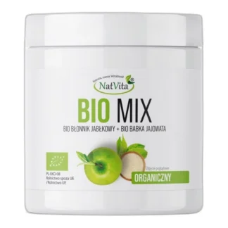 BIO Błonnik Jabłkowy + BIO Babka Jajowata Mix Ekologiczne NatVita 160g — zdjęcie 1