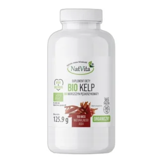 BIO Kelp Morszczyn Pęcherzykowaty Ekologiczny Jod TABL 150 mcg NatVita 365 — zdjęcie 1