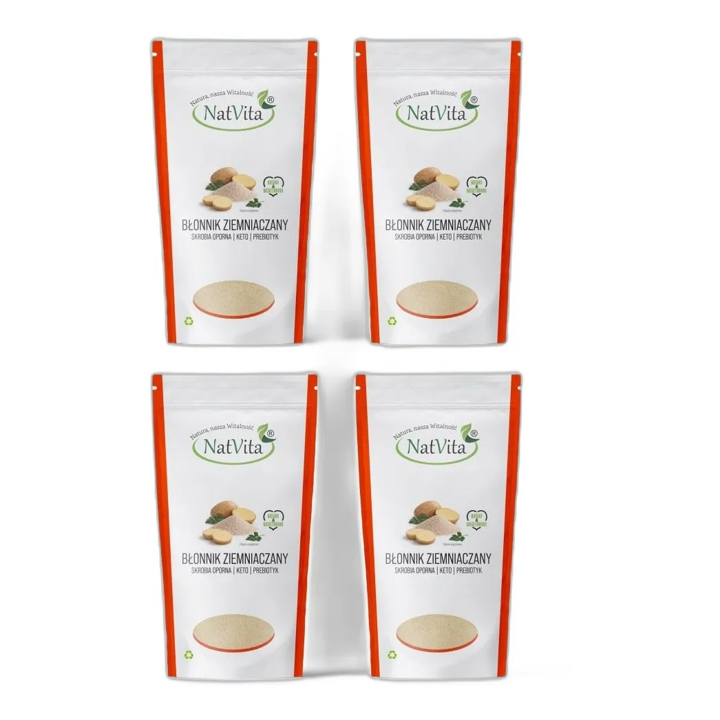 BŁONNIK ZIEMNIACZANY (Skrobia Oporna) Keto Dieta LowCarb (4x1050g) NatVita — zdjęcie 1