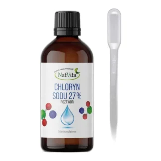 Chloryn Sodu 27% 100ml Uzdatnianie Wody MMS Bakterie Wirusy NatVita NaClO2 — zdjęcie 1
