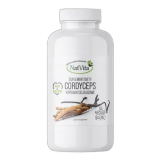 Cordyceps Maczużnik Chiński Odporność Adaptogen 100 Kaps NatVita 655mg — zdjęcie 1
