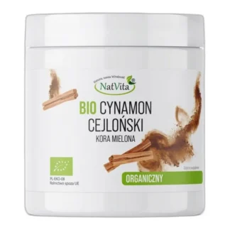 Cynamon Cejloński BIO Mielony Ekologiczny Prawdziwy Bio 100g NatVita — zdjęcie 1