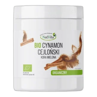 Cynamon Cejloński BIO Mielony Ekologiczny Prawdziwy Bio 200g NatVita — zdjęcie 1