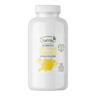 Dicytrynian Trimagnezu Magnez Mięśnie Kości kapsułki 100 kaps NatVita 750mg — zdjęcie 1