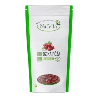 Dzika Róża BIO Ekologiczna Owoce Całe Witamina C Odporność NatVita 450g — zdjęcie 1