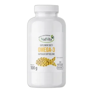 Formuła dietetyczna NatVita Omega 3 1000 mg kapsułki 100 szt. — zdjęcie 1