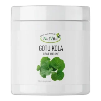 Gotu Kola Wąkrotka Azjatycka Liście Mielone Stres Naturalna NatVita 100g — zdjęcie 1