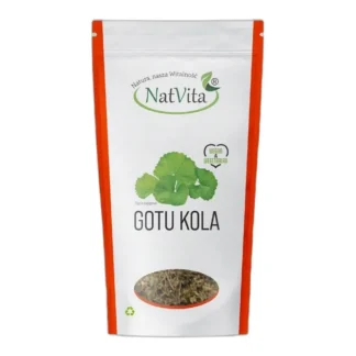 Gotu Kola Wąkrotka Azjatycka Liście Pocięte Stres Naturalna NatVita 100g — zdjęcie 1