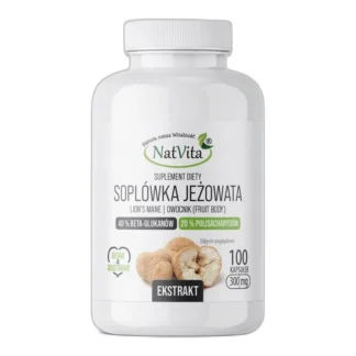 Grzyb Soplówka Jeżowata Ekstrakt polisacharydów, 40% beta glukanów 20% — zdjęcie 1