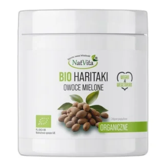 Haritaki BIO Owoce Mielone Ajurweda Układ Oddechowy Żołądkowy NatVita 150g — zdjęcie 1