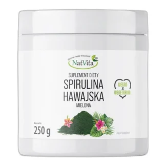Hawajska Spirulina Algi Oczyszczanie Odporność Detoks Proszek NatVita 250g — zdjęcie 1