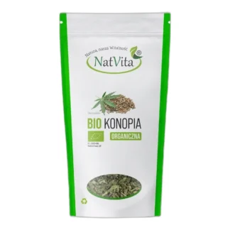 Herbatka Konopna BIO Liście Ekologiczna Relaks dla Ciała NatVita 50g — zdjęcie 1