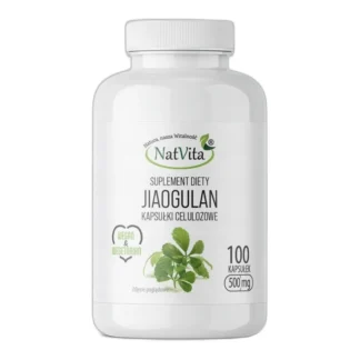 Jiaogulan Gynostemma Długowieczność Przeciwutleniacz Kap 500mg NatVita 100 — zdjęcie 1