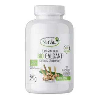 Kapsułki Galgant BIO mg bezalkoholowe wegańskie 100 szt. NatVita 250 — zdjęcie 1