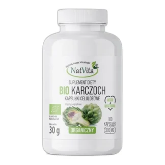 Karczoch BIO Trawienie Wątroba 100 Kapsułek NatVita 300mg — zdjęcie 1