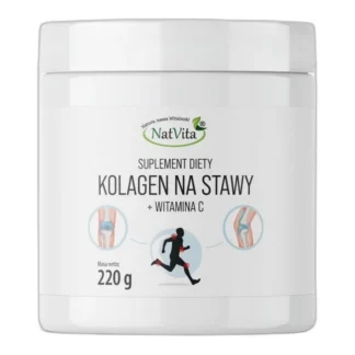Kolagen Na Stawy + Witamina C — Peptydy, Hydrolizat Kolagenu 220g NatVita — zdjęcie 1