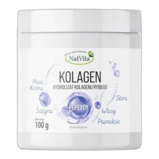 Kolagen z Ryb Hydrolizowany w Proszku Stawy Zdrowie Skóry NatVita 250g — zdjęcie 1