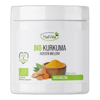 Kurkuma BIO Kurkumina Korzeń Mielony Ekologiczna Przyprawa NatVita 100g — zdjęcie 1
