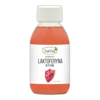 Laktoferyna w Płynie Naturalna Infekcje Odporność Jelita NatVita 125ml — zdjęcie 1