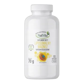 MAGNEZ (Mg) Liposomalny Kości Mięśnie kapsułki celulozowe NatVita 700mg — zdjęcie 1
