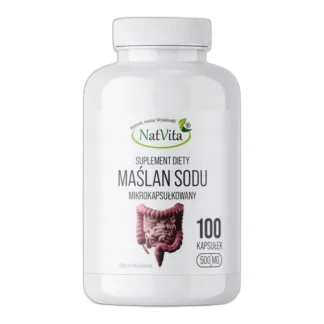 Maślan Sodu kwas masłowy Regenaracja Jelita kaps. celulozowe NatVita 450mg — zdjęcie 1