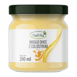 MASŁO KLAROWANE GHEE z colostrum Witaminy Tłuszcze Keto NatVita 170g — zdjęcie 1