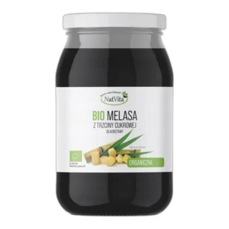 Melasa Trzcinowa z Trzciny BIO Ekologiczna Blackstrap 1200g NatVita — zdjęcie 1