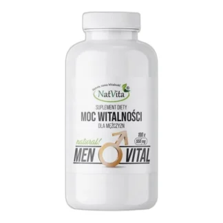 MOC WITALNOŚCI dla Mężczyzn Tribulus Żeń-Szeń Maca kapsułki NatVita 550mg — zdjęcie 1
