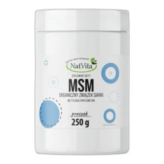 MSM Siarka Organiczna Proszek Kolagen Zdrowe Stawy Ścięgna NatVita 400g — zdjęcie 1