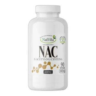 NAC N-Acetylo-L-cysteina NatVita 600mg/90kaps — zdjęcie 1