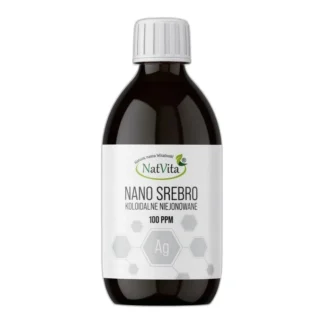 Nano Srebro Niejonowane Koloidalne Nanocząsteczki ppm 250ml NatVita 100 — zdjęcie 1