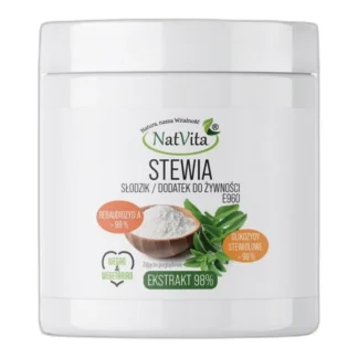 NatVita stewia ekstrakt wysokiej czystości 98% proszek 90g — zdjęcie 1