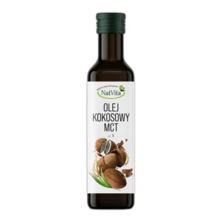 Olej Kokosowy MCT Nierafinowany Organiczny Bio Keto 250ml NatVita — zdjęcie 1