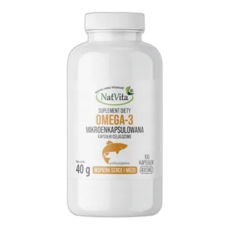 OMEGA DHA 360 Mikroenkapsulowana DHA EPA Mózg 100 kapsułek 400mg NatVita 3 — zdjęcie 1