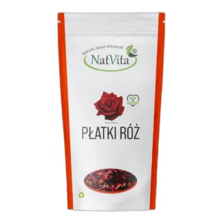 Płatki Róży Suszona Róża Jadalne Naturalna Czerwona Herbatka NatVita 35g — zdjęcie 1
