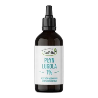 Płyn Lugola Jod Jodek Potasu Tarczyca CZDA Czystość 99,99% 100ml NatVita 1% — zdjęcie 1