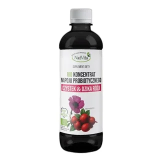 Probiotyk BIO Wyciąg Czystek Dzika Róża 500ml Odporność NatVita — zdjęcie 1