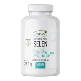 Selen — Selenium Select (Selenometionina) 300mcg kapsułki 435mg NatVita — zdjęcie 1