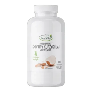 Skorupy Kurzych Jaj (Wapń) kapsułki celulozowe 100 kapsułek NatVita 1000mg — zdjęcie 1