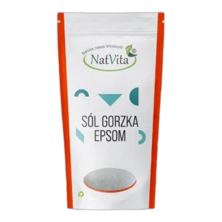 Sól Epsom Siarczan Magnezu Sól Gorzka Sól Rzymska 1000g NatVita 7-wodny — zdjęcie 1