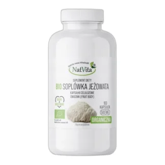 Soplówka Jeżowata BIO Pamięć Stres Ekologiczna Kapsułek NatVita 100 — zdjęcie 1