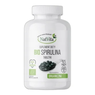 Spirulina BIO Odporność Ekologiczna Algi Anemia 175 Tabletek NatVita 400mg — zdjęcie 1